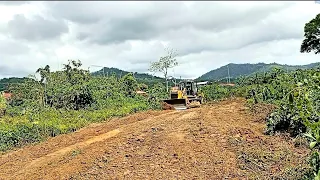 excellent DOZER fastest clearing & widening road trace in fontiberde housing project..