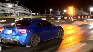 Turbo Subaru BRZ 1/4 Mile Time 7psi 2860r II  JDL