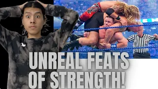 Unreal Feats of Strength by WWE Wrestlers (Reaction)