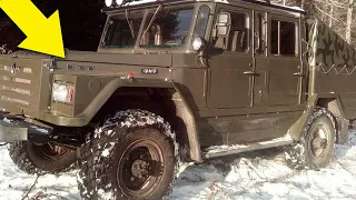 Самопальный внедорожник на базе редкого ГАЗ "66-16" от умельца из России!