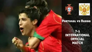 Portugal  🇵🇹  (7-1) Russia  🇷🇺 2004 International official match