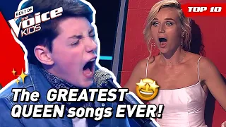 TOP 10 | AMAZING QUEEN COVERS in The Voice Kids! 🤩