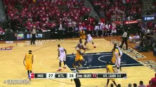 Paul George Full Highlights at Hawks 2014 Playoffs East R1G6 - 24 Pts, 8 Reb