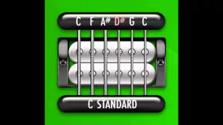 Perfect Guitar Tuner (C Standard = C F A# D# G C)