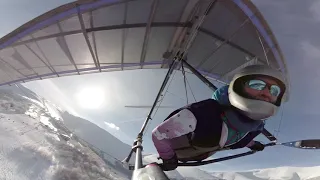 Hang gliding. Borzhava speedrun winter edition