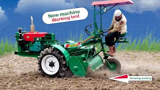 Amazing land cultivation Machine | 35 HP Power tiller | tractor Power tiller modify