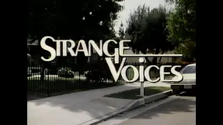 Strange Voices 1987 TV Movie Lifetime Broadcast February 1996 with original commercials