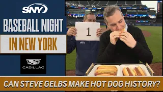 Can Steve Gelbs break Joey Chestnut's hot dog eating record? | Baseball Night in NY | SNY