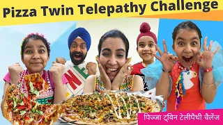 Pizza Twin Telepathy Challenge | RS 1313 FOODIE | Ramneek Singh 1313 | RS 1313 VLOGS