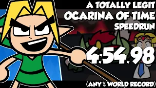 A TOTALLY LEGIT Ocarina of Time Speedrun Cartoon (ANY% WORLD RECORD, SUB 6 MIN)