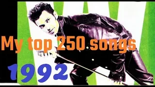 My top 250 of 1992 songs