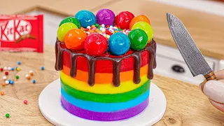 Yummy Chocolate Cake🌈😍🍫Extremely Tasty Miniature Rainbow Pop It Chocolate Cake Decorating Recipes