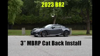 2023 BRZ MBRP Catback Exhaust Install