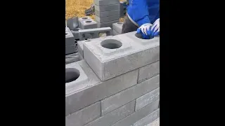 Wall hollow brick block- Good tools and machinery make work easy