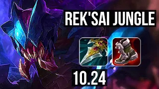 REK'SAI vs MASTER YI (JUNGLE) | 10/0/2, 1.4M mastery, Legendary, 700+ games | TR Diamond | v10.24