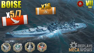 Cruiser Boise Ranked 5 Of 7 Kills & 121K Damage | World of Warships Gameplay Replay