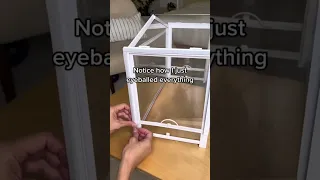 How to Weatherstrip a Mini Ikea Greenhouse