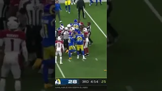 Aaron Donald grabs Cardinals player BY NECK after play