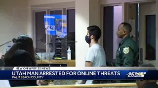 Utah man arrested in South Florida for online threats