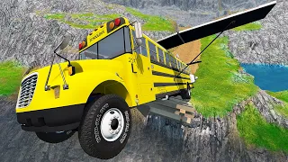 Cars vs Leap Of Death – BeamNG.Drive