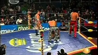 AAA - Mesías, La Parka, Silver King vs. Kenzo Suzuki, Nicho el Millonario, Joe Líder, 2009/01/31