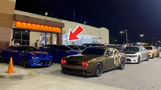 I ALMOST CRASHED MY HELLCAT AT THE CAR MEET!!!