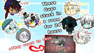 ~Star Sanses and Bad Guys stuck in a room for 24 hours •Part 1• +They react to my HUMANS meme~