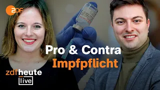 Corona-Impfpflicht – Was spricht dafür und was dagegen? | ZDFheute live