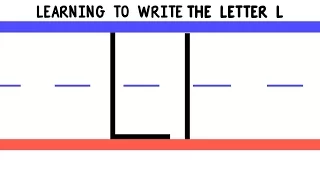 Write the Letter L - ABC Writing for Kids - Alphabet Handwriting by 123ABCtv