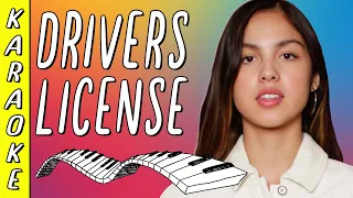 Olivia Rodrigo – drivers license || Karaoke ▪ Piano Instrumental ▪ Lyrics