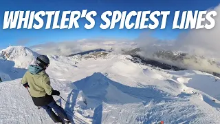 Classic Freeride Lines on Whistler Mountain