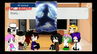 upppermoon,hashiras and muzan react to random anime (fairy tail)