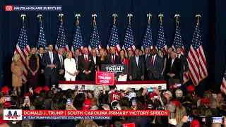 🇺🇸 Donald Trump | South Carolina Republican Primary Victory Speech (Feb 24, 2024) [Subtitles CC]