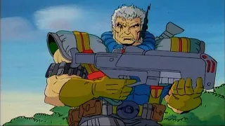 Cable action scenes from the X-Men cartoons Compilation