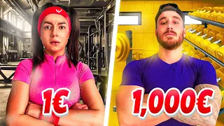 1€ VS 1,000€ GYM TRENER