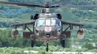 US Army Sikorsky UH-60M Blackhawks Landing at Split Airport SPU/LDSP