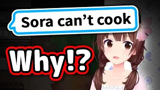 Sora's Reaction to English Comment Is Too Cute【Hololive】