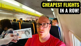 I TOOK THE CHEAPEST FLIGHTS IN A ROW AND ENDED UP IN.... Low Fare Challenge!