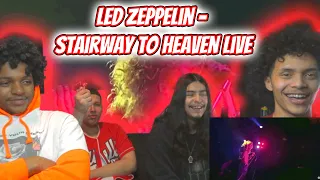 OUR FIRST REACTION TO Led Zeppelin - Stairway to Heaven Live / REACTION