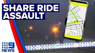 Ride-share driver allegedly knocked unconscious by passenger | 9 News Australia