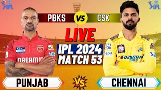 Live: CSK vs PBKS Live, Match 53, Dharmasala | PUNJAB vs CHENNAI Live Match Today | Ipl 2024 Live