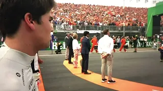 Floor Jansen singing the National Anthem of The Netherlands at the Dutch Grand Prix Formule 1.