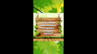 Какие строения  можно возводить на садовых и огородных участках?