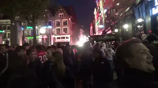 Ajax-Heerenveen 5-0: Ajax voor de 36 ste keer landskampioen 2021-2022: Feest op het leidseplein