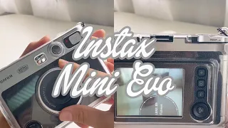 Unboxing my Instax Mini Evo 📷 + accessories ♡ | Hybrid camera ✨ | joviyelle