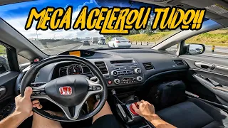 ERA PRA SER UM VIDEO DE BOA COM O CIVIC SI TURBÃO DE 500CV!!🔥😈 ATÉ APARECER A E63 AMG