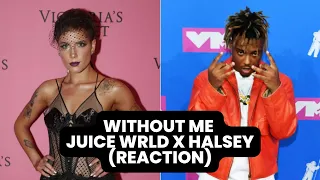 REACTING TO #juicewrld and #halsey - Without Me (Singer-songwriter reaction)