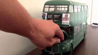 ROUTEMASTER BUS COLD ENGINE START 1/24 SCALE MODEL DOUBLE DECKER