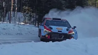 Esapekka Lappi test for Rally Sweden 2024 Hyundai i20 Rally1