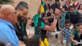 The usos & solo sikoa dancing with Rikishi at their family party two weeks After WWE Summerslam 2023